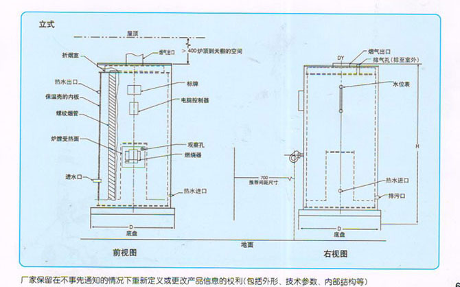 CLHS-G系列立式燃气（油）热水锅炉